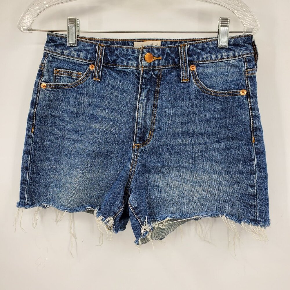 Universal Thread Vintage Midi Women's Raw Hem Denim‎ Jean Shorts Size 2/26